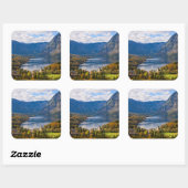 Bohinj-meer in Slovenië in het najaar Vierkante Sticker (Vel)