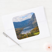 Bohinj-meer in Slovenië in het najaar Vierkante Sticker (Envelop)