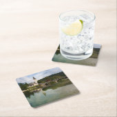 Bohinj-meer met kerk in Slovenië onderzetter (Insitu)