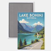 Bohinj-meer Slovenië Magneet (Voorkant / Achterkant)
