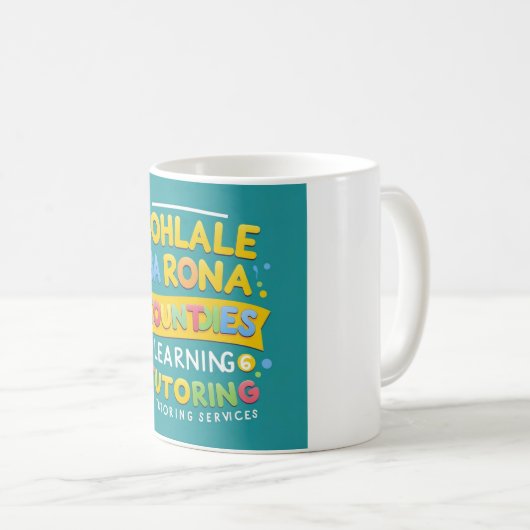 "Bohlale Ba Rona" Tutoring Services Koffiemok (Voorkant rechts)