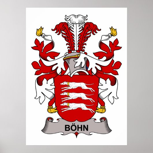 Bohn Family Crest Poster (Voorkant)
