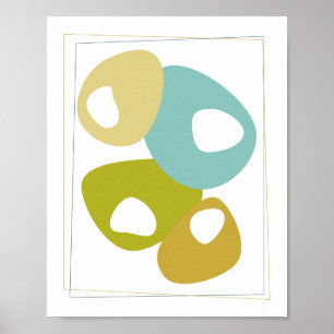 Bohnen Mid Century Modern Gestileerde Poster