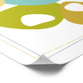 Bohnen Mid Century Modern Styled Poster (Hoek)