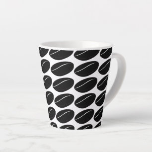 Bohnenkoffie Zwart – Koffieontwerp met Minimalisti Latte Mok