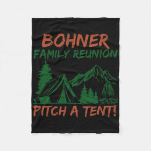 Bohner Familie Reünie Sla een tent op 1 Fleece Deken