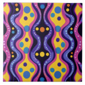 Boho14 vet abstract tegeltje (Voorkant)