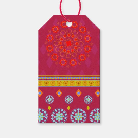 BOHO1 Mandala - Gift Label Cadeaulabel (Voorkant)