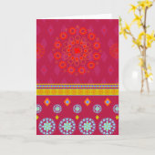 BOHO1 Mandala - Wenskaart Kaart (Gele Bloem)