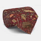 Boho 17e-eeuwse Indiase dier reproductieprint Stropdas (Opgerold)