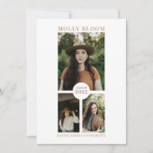 Boho 3 Foto Afstuderen Aankondiging (Voorkant)