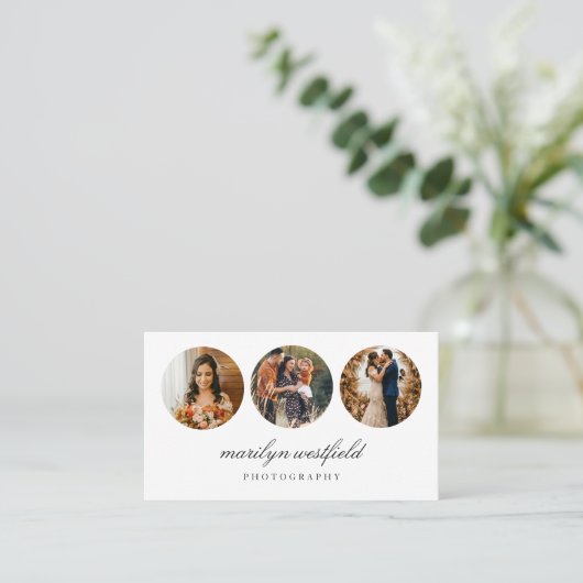 Boho 3 Foto Freelance Visitekaartje (Staand voorkant)