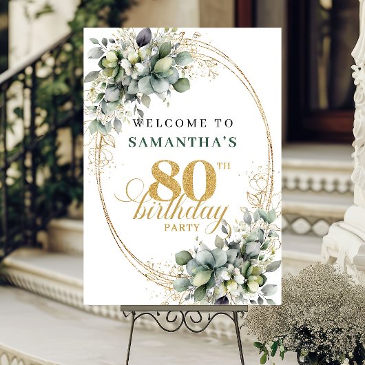 Boho 80ste Stof Groen Blad Welkom Poster