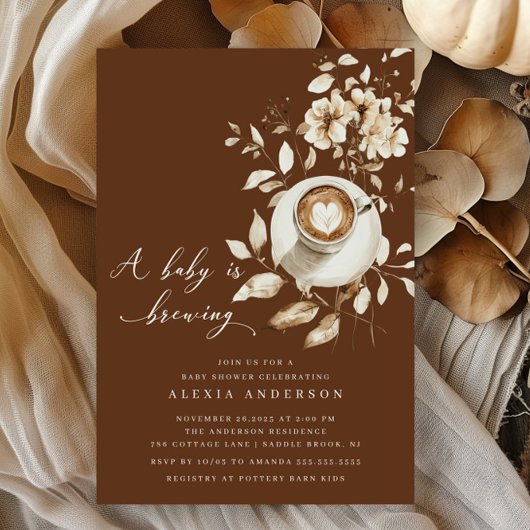 Boho a Baby brouwt Baby shower Kaart