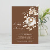 Boho a Baby brouwt Baby shower Kaart (Staand voorkant)