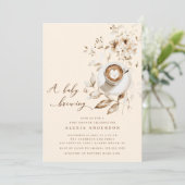 Boho a Baby brouwt Baby shower Kaart (Staand voorkant)