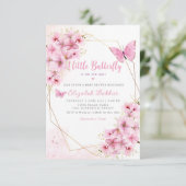 Boho A Little Butterfly is onderweg naar Baby show Kaart (Staand voorkant)