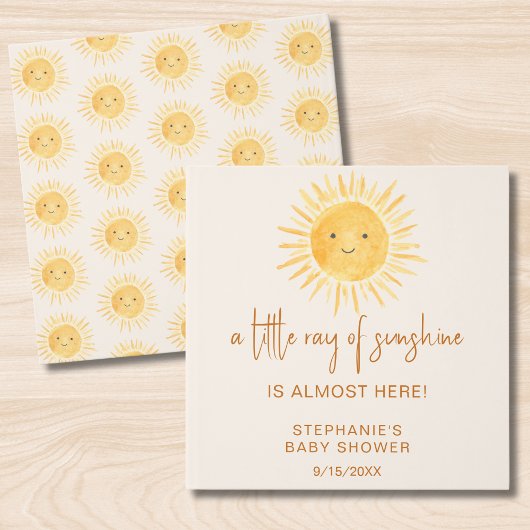Boho A Little Ray of Sunshine Baby shower Gastenboek