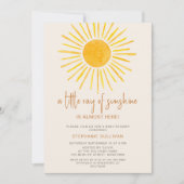 Boho A Little Ray of Sunshine Baby Shower Kaart (Voorkant)