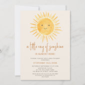 Boho A Little Ray of Sunshine Baby shower Kaart (Voorkant)