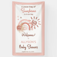 Boho A Little Ray of Sunshine Girl Baby shower