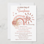 Boho a Ray Sunshine Drive by Girl Baby shower Kaart (Voorkant)