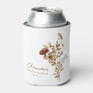 Boho Aangepaste Aardse Natuur Botanische Bruiloft  Blikjeskoeler