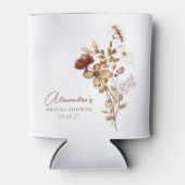 Boho Aangepaste Aardse Natuur Botanische Bruiloft  Blikjeskoeler (Voorkant)