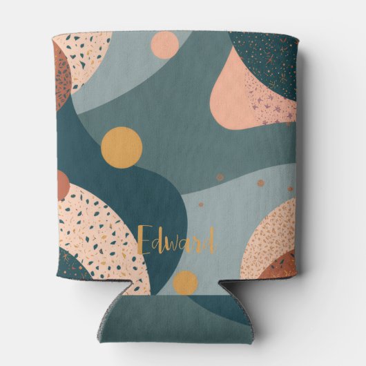 Boho aangepaste naam blikjeskoeler (Achterkant)