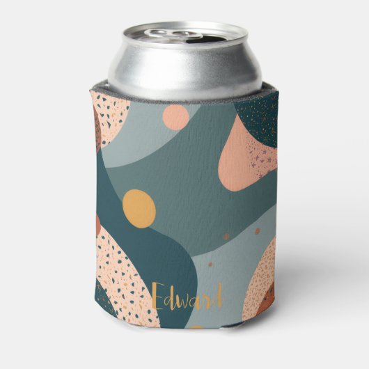 Boho aangepaste naam blikjeskoeler (Blikje Achterkant)
