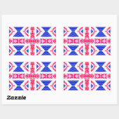 boho-aansluiting rechthoekige sticker (Vel)