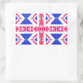 boho-aansluiting rechthoekige sticker (Tas)