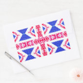 boho-aansluiting rechthoekige sticker (Envelop)