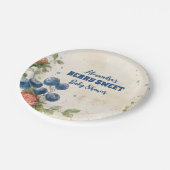 Boho aardbei bessen zoet Baby shower Papieren Bordje (Gekanteld)