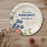 Boho aardbei bessen zoet Baby shower Papieren Bordje<br><div class="desc">Voeg een heerlijke toets van zoetheid toe aan uw baby shower met onze Blueberry Berry Sweet Baby shower Paper Borden. Deze charmante borden zijn voorzien van schattige bosbessenillustraties en levendige bessenaccenten, ideaal voor het creëren van een grillige sfeer tijdens uw feest. Onze borden zijn gemaakt van duurzaam papiermateriaal en bieden...</div>