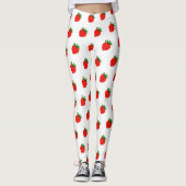Boho Aardbei Broek - Aangepaste Besprint  Leggings (Voorkant)