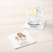 Boho aarde moeder boeket van harten aanpassen kartonnen onderzetters (Insitu)