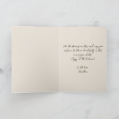 Boho Aardetone Bloemig Goud 30e Verjaardag Kaart (Binnen)