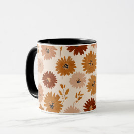 Boho Aardetoon Madeliefje Tane Florale Patroon Mok