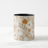Boho Aardetoon Madeliefje Taneel Bloemmotief Mok (Midden)