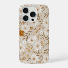 Boho Aardetoon Madeliefje Tannine Bloemmotief iPhone 15 Pro Case