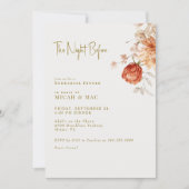 Boho Aardse Bloemen De avond ervoor Kaart (Voorkant)