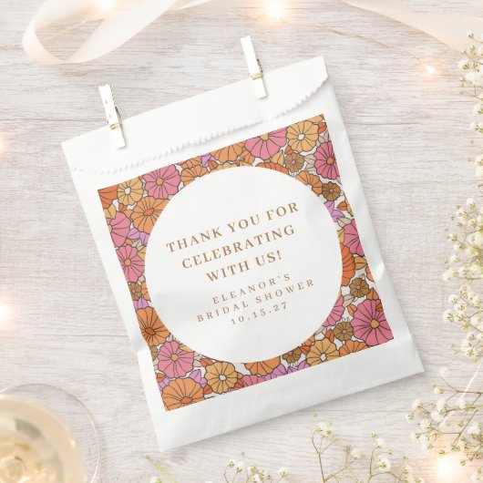 Boho Aardse Bloemrijke Bruiloftsshower Aangepaste  Bedankzakje (Geknipt)