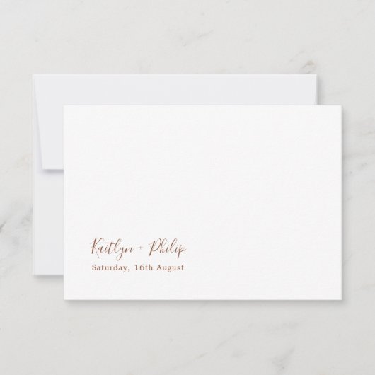 Boho aardse botanische elegante ivoor bedankkaart (Voorkant)