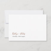 Boho aardse botanische elegante ivoor bedankkaart (Voorkant)