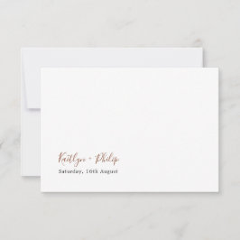 Boho aardse botanische elegante ivoor bedankkaart