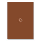 Boho aardse botanische elegante ivoor kaart (Achterkant)