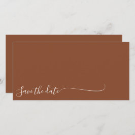 Boho aardse botanische elegante ivoor save the date