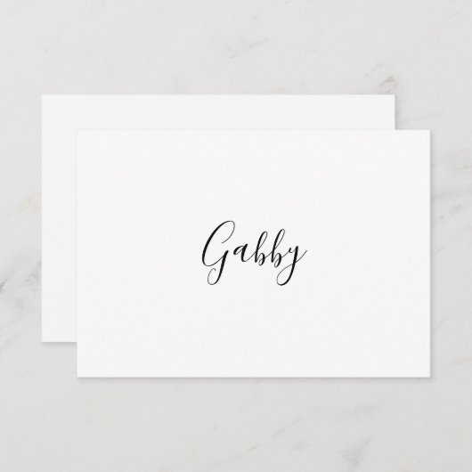 Boho aardse botanische elegante ivoren plaats kaar (Voorkant / Achterkant)