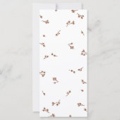 Boho aardse botanische elegante ivoren tafel plan (Achterkant)